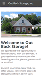 Mobile Screenshot of outbackstorage.net